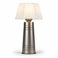Metal table lamp with fabric shade 30 x 15 x 45cm suitable for living room